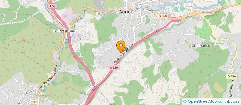 localisation de l'entreprise INGENIERIE TRAVAUX PROVENCE à AURIOL