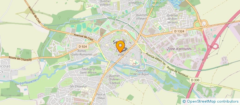 localisation de l'entreprise INGENIERIE VIDEOTEXTE SERVICES à SENLIS