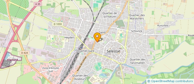 localisation de l'entreprise INGENIERIES ET TECHNIQUES PAPETIERES S.A.R.L à SELESTAT