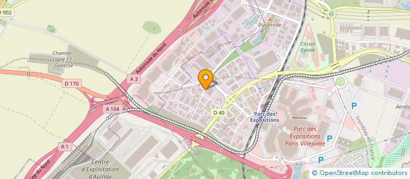 localisation de l'entreprise INGENIEURIE TECHNIQUE RESEAUX à VILLEPINTE