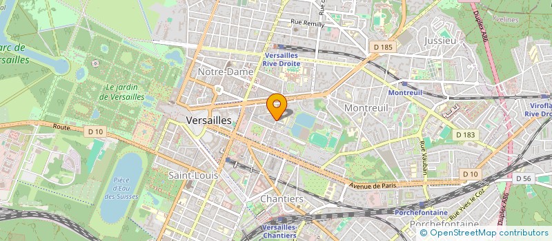 localisation de l'entreprise INGENIEURS ET PAYSAGES à VERSAILLES