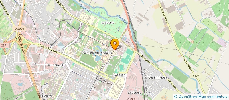 localisation de l'entreprise INGENIEURS ET SCIENTIFIQUES DE FRANCE REGION CENTRE-VAL DE LOIRE (IESF)  BOURGES