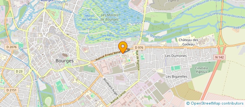 localisation de l'entreprise INGENIEURS ET SCIENTIFIQUES DU CHER (ISC)  BOURGES