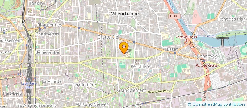 localisation de l'entreprise INGENII  VILLEURBANNE