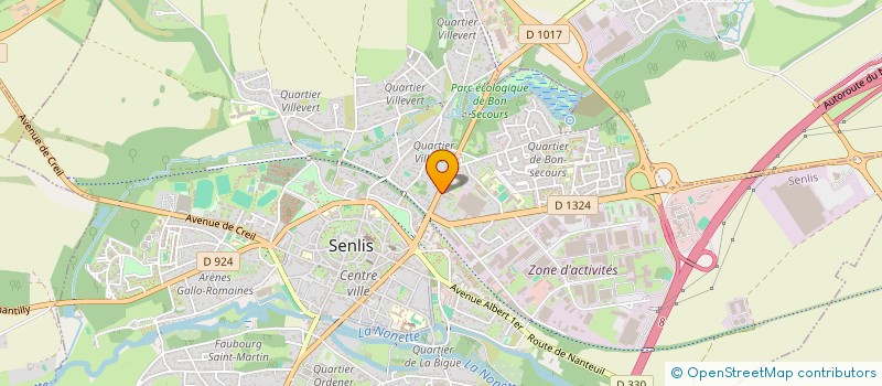 localisation de l'entreprise INGENIOURS BUSINESS SOLUTION  SENLIS