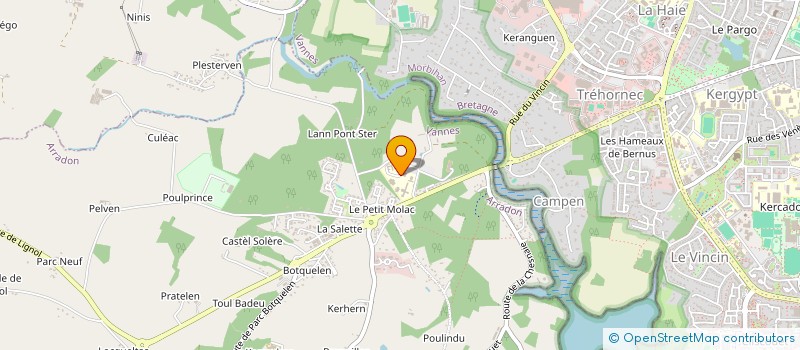 localisation de l'entreprise INGENIUM AUDIT à ARRADON