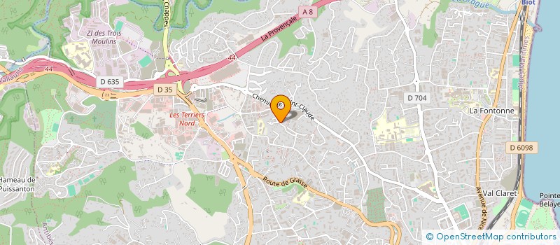 localisation de l'entreprise INGENIUM NETWORKING  ANTIBES