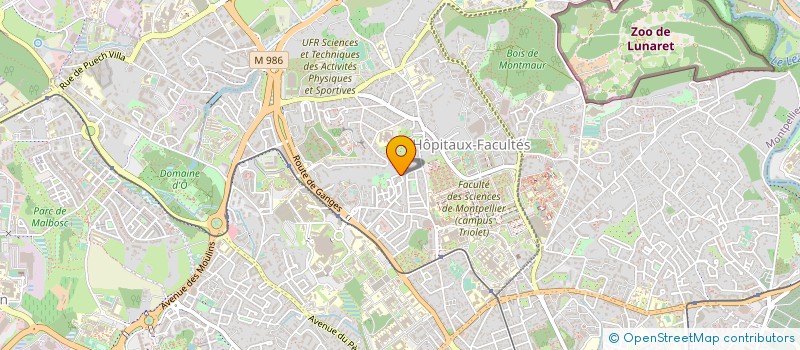 localisation de l'entreprise INGENIUS PRO à MONTPELLIER