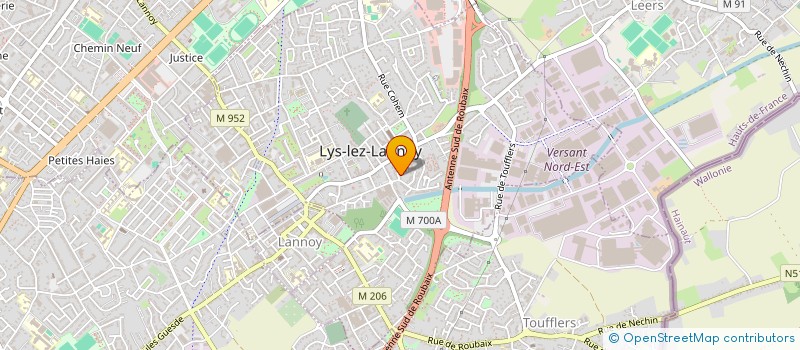 localisation de l'entreprise INGENOR  SAILLY-LEZ-LANNOY