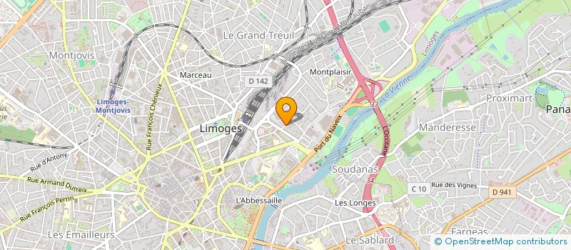 localisation de l'entreprise INGENOV à LIMOGES