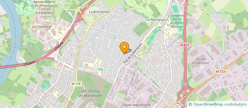 localisation de l'entreprise INGENUI à CARQUEFOU