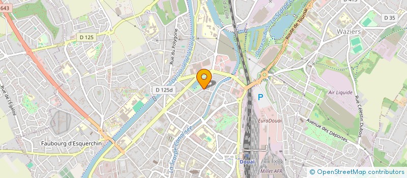 localisation de l'entreprise INGEOBAT  DOUAI