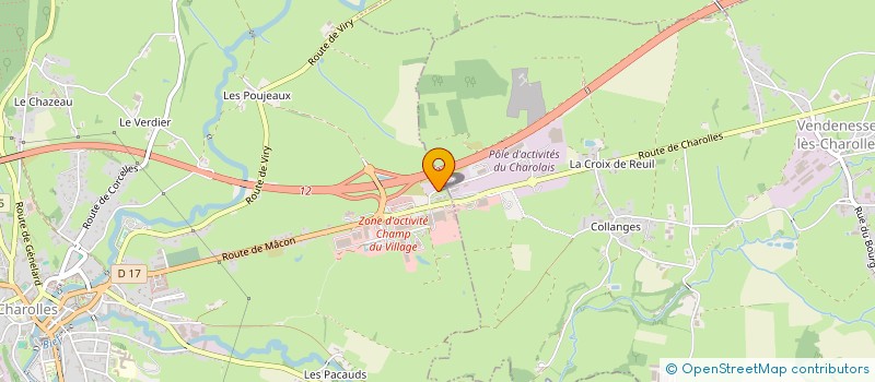 localisation de l'entreprise INGEPRO  CHAROLLES