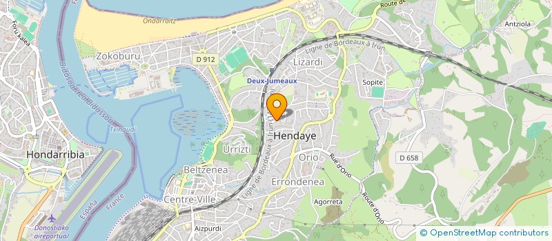 localisation de l'entreprise INGEPRO à HENDAYE