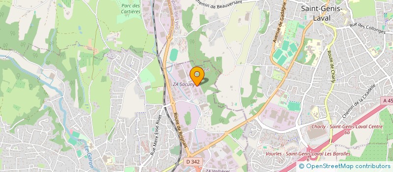 localisation de l'entreprise INGERAMA à BRIGNAIS