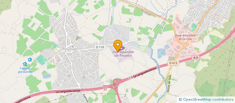 localisation de l'entreprise INGEREC  POUSSAN