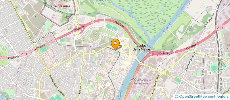 localisation de l'entreprise INGERENOV à ANGERS