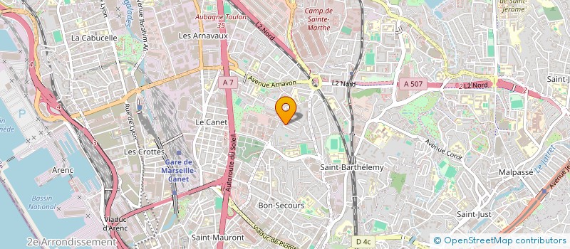 localisation de l'entreprise INGEREX à MARSEILLE