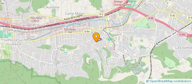 localisation de l'entreprise INGERI PMB  AUBAGNE