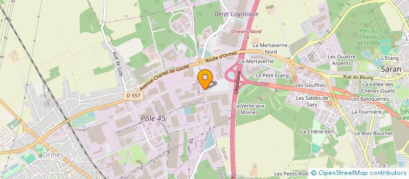 localisation de l'entreprise INGES à SARAN