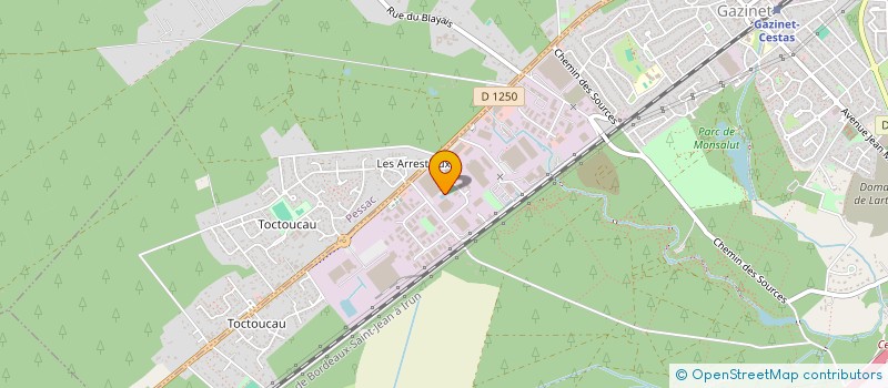 localisation de l'entreprise INGESCIENCES à CESTAS