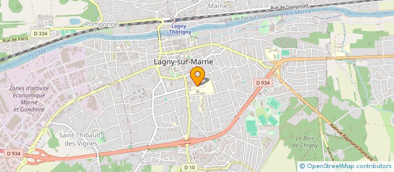 localisation de l'entreprise INGESS INGENIERIE ET GESTION à LAGNY-SUR-MARNE