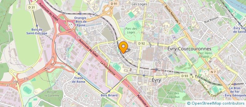 localisation de l'entreprise INGETA SOFTWARE à EVRY-COURCOURONNES
