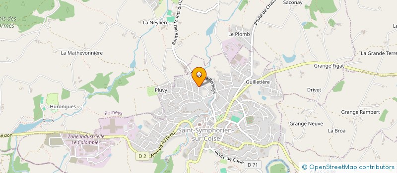 localisation de l'entreprise INGETRA ML  SAINT-SYMPHORIEN-SUR-COISE