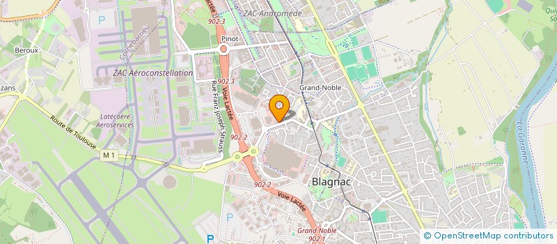 localisation de l'entreprise INGF PRO  BLAGNAC