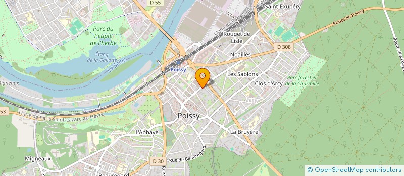 localisation de l'entreprise INGHEN  POISSY