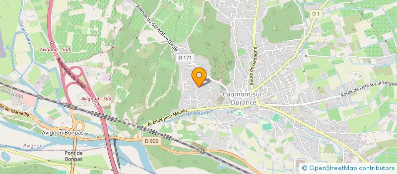 localisation de l'entreprise INGINNOV  CAUMONT-SUR-DURANCE