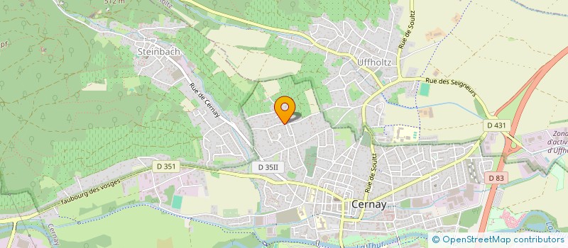 localisation de l'entreprise INGIU à CERNAY