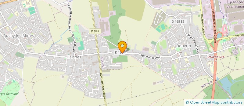 localisation de l'entreprise INGLART ZBOINSKI  DOUVRIN