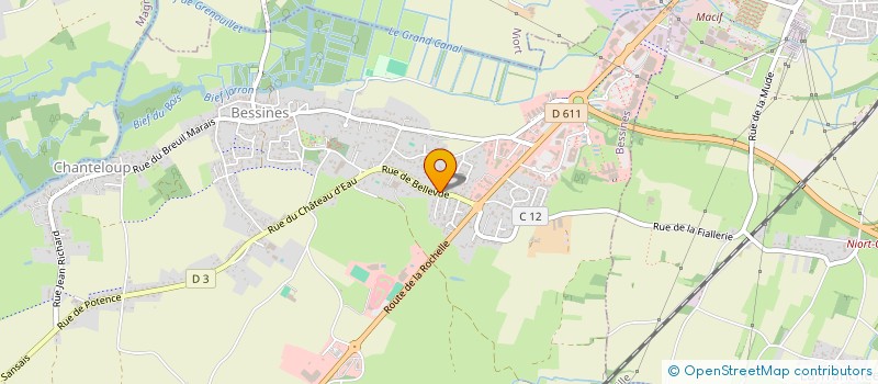 localisation de l'entreprise INGRAND FRERES  BESSINES