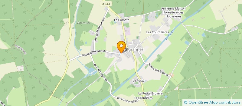 localisation de l'entreprise INGRANNES EN FETE à INGRANNES