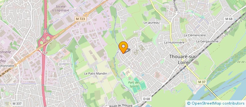 localisation de l'entreprise INGRID CHARVET SASU  THOUARE-SUR-LOIRE