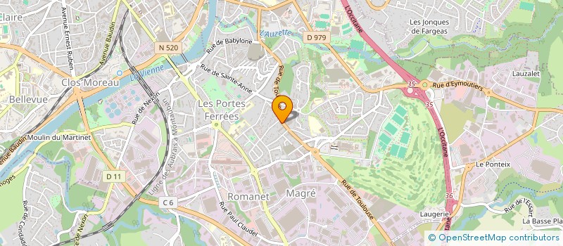localisation de l'entreprise INGRID MAZAUD à LIMOGES