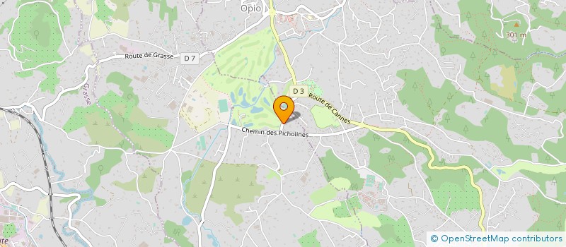 localisation de l'entreprise INGSTAR à CHATEAUNEUF-GRASSE