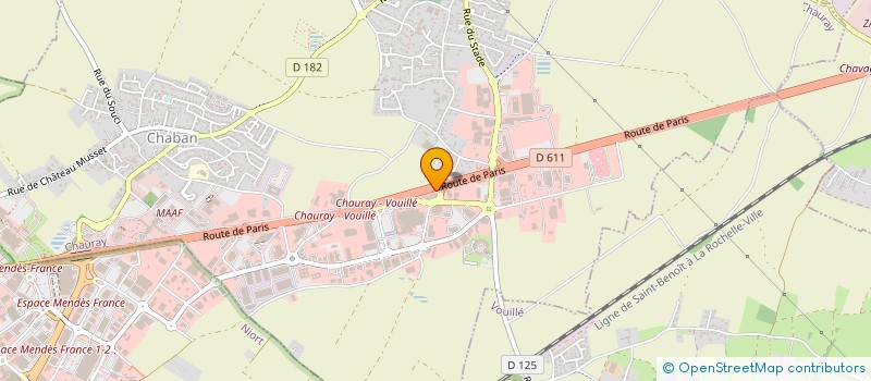 localisation de l'entreprise INGUZ  CHAURAY