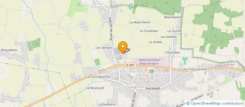 localisation de l'entreprise INHADAM  LOIRE-AUTHION