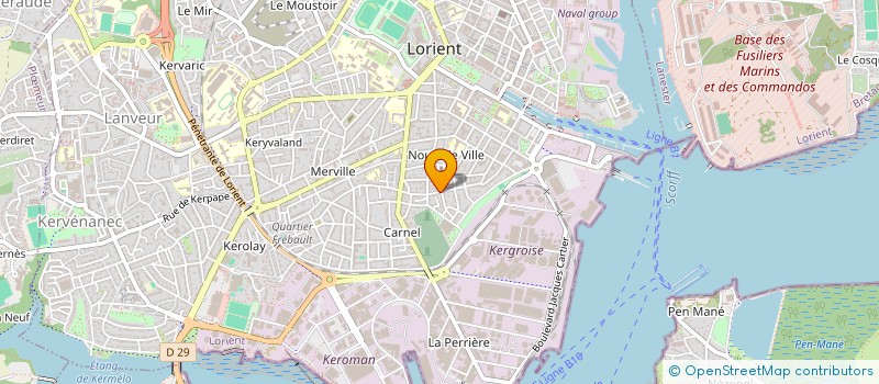 localisation de l'entreprise INHEMA  LORIENT