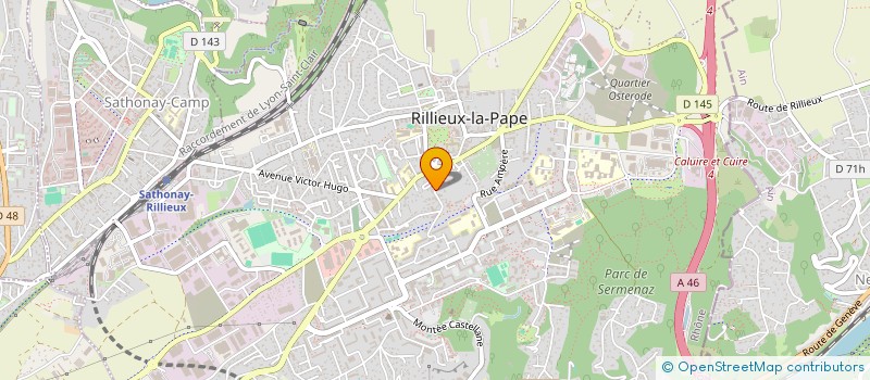 localisation de l'entreprise INHEXIS à RILLIEUX LA PAPE
