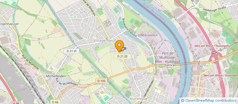 localisation de l'entreprise INHOME ALSACE OUVERTURE  VILLAGE-NEUF