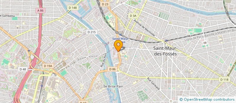 localisation de l'entreprise INIBSA SAS à SAINT-MAUR-DES-FOSSES