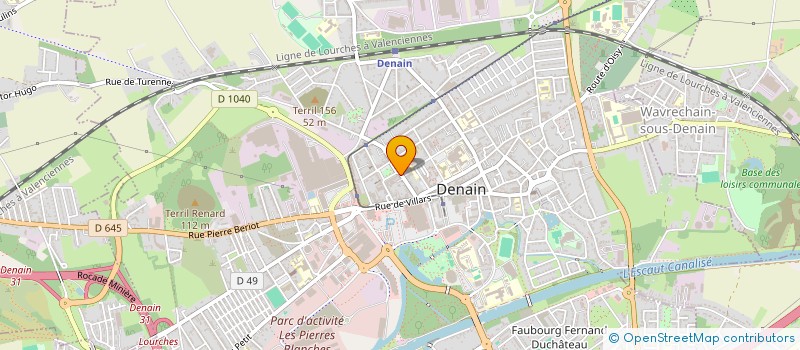 localisation de l'entreprise INICART  DENAIN