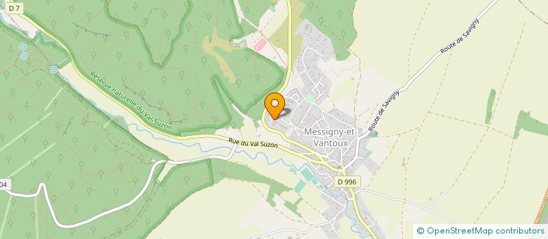 localisation de l'entreprise INICEA JOUVENCE NUTRITION à MESSIGNY-ET-VANTOUX
