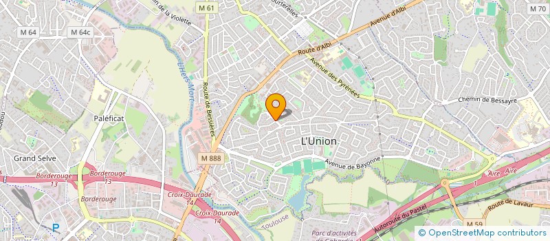 localisation de l'entreprise INICEA SANTE  L'UNION