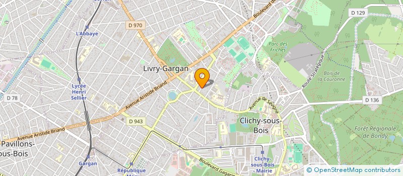 localisation de l'entreprise INICIAL  LIVRY-GARGAN