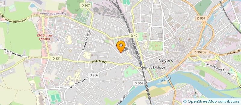 localisation de l'entreprise INIDIVISION CARISIO GOUIN à NEVERS