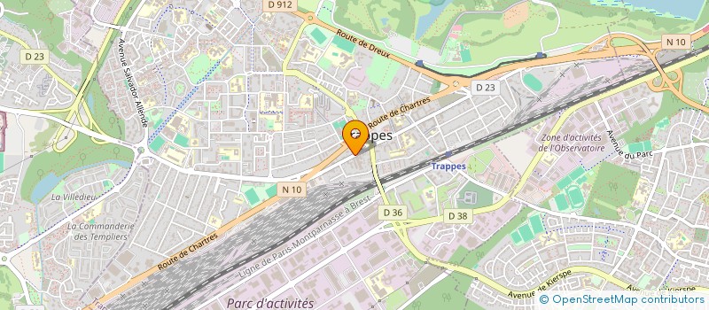 localisation de l'entreprise INISHA à TRAPPES